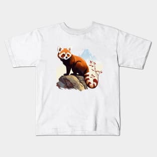 Red Panda In Nature Kids T-Shirt